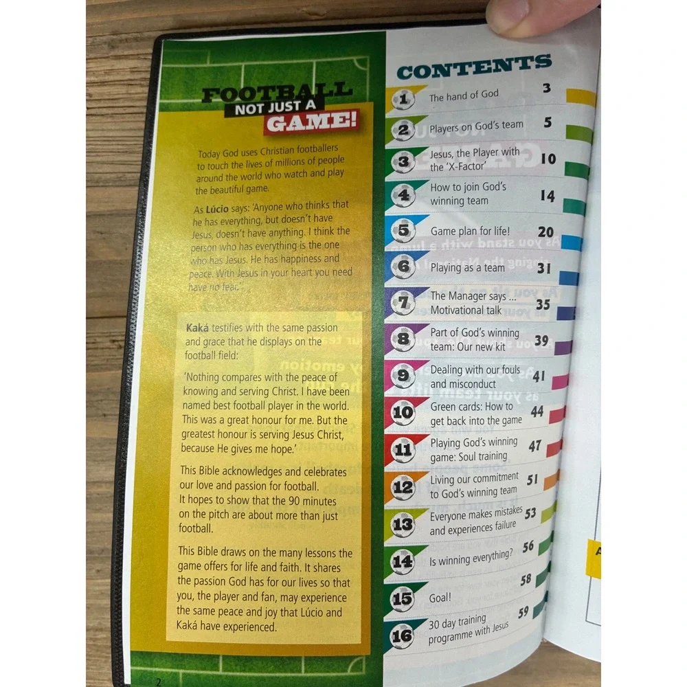 Holy Bible for Football Fans Soccer Edition Black Faux‎ Leather
